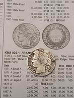 Zilverstuk 1 francs 1888 A van Frankrijk geen prive bod, Timbres & Monnaies, Monnaies & Billets de banque | Collections, Enlèvement