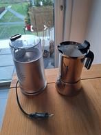 Bialetti percolator en Royalty Line koffiemolen, Enlèvement, Comme neuf