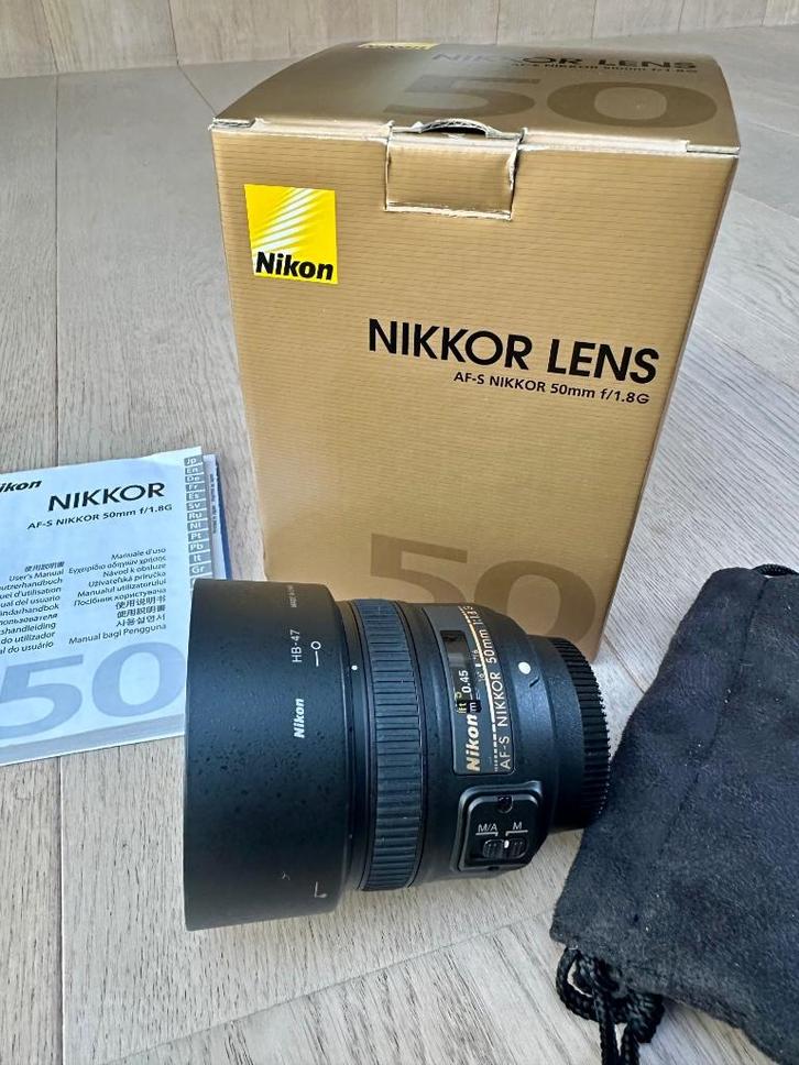 AF-S Nikon 50mm f/1.8G lens - Zo goed als nieuw, Audio, Tv en Foto, Foto | Lenzen en Objectieven, Zo goed als nieuw, Overige typen
