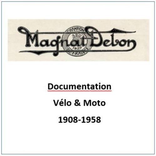 Magnat-Debon Documentation vélos et motos 1908 - 1958, Collections, Marques & Objets publicitaires, Neuf, Envoi