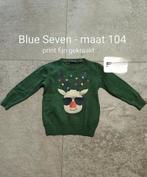 kersttrui rendier, maat 104, Blue seven, Trui of Vest, Ophalen of Verzenden, Zo goed als nieuw
