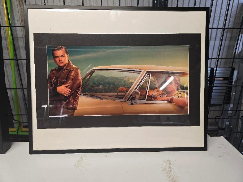 Affiche du film Once Upon a time...in Hollywood, Verzamelen, Posters, Zo goed als nieuw, Film en Tv, Rechthoekig Liggend, Met lijst