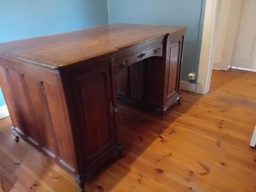 Bureau de notaire en chêne, Antiek en Kunst, Antiek | Kantoor en Zakelijk, Ophalen