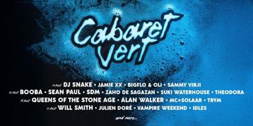 2 Cabaret Vert e-tickets zaterdag 16 augustus beschikbaar voor biedingen