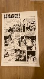 Affiche Herman Comanche hebdomadaire Tintin 1980, Enlèvement ou Envoi, Neuf