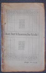 Aan het Vlaamsche Volk!, Ophalen of Verzenden, Gelezen