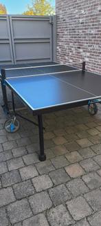Buiten Ping pong tafel  met hoes, Sport en Fitness, Tafeltennis, Ophalen, Gebruikt, Tafel Outdoor, Inklapbaar