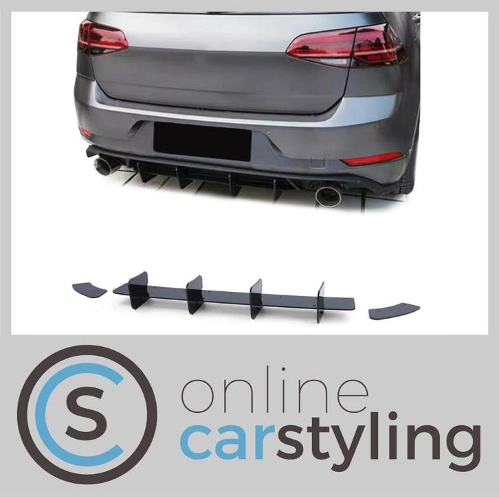 Achterbumper Diffuser VW Golf VII GTI, Auto-onderdelen, Carrosserie, Bumper, Volkswagen, Achter, Nieuw, Ophalen of Verzenden
