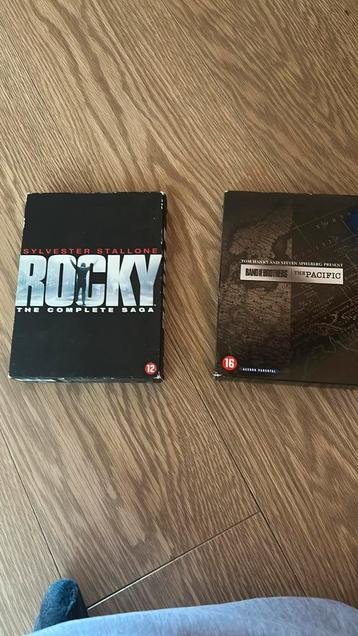 Rocky dvd box, band of brothers + pasific beschikbaar voor biedingen