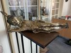 Pang Sai Yas, rustend 70 cm bronze vezilverd, Ophalen of Verzenden, Zo goed als nieuw