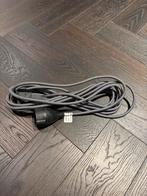 Stijlvolle gevlochten verlengkabel – 5 meter – zwart/wit, Ophalen of Verzenden, Zo goed als nieuw