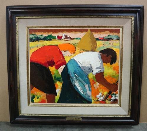 Jos Fred SMITH, veldwerk, Antiek en Kunst, Kunst | Schilderijen | Klassiek, Ophalen of Verzenden