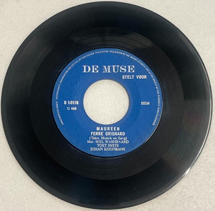 Ferre Grignard - De Muse - Ring Ring - Maureen origineel, Cd's en Dvd's, Vinyl Singles, Gebruikt, Single, R&B en Soul, 7 inch