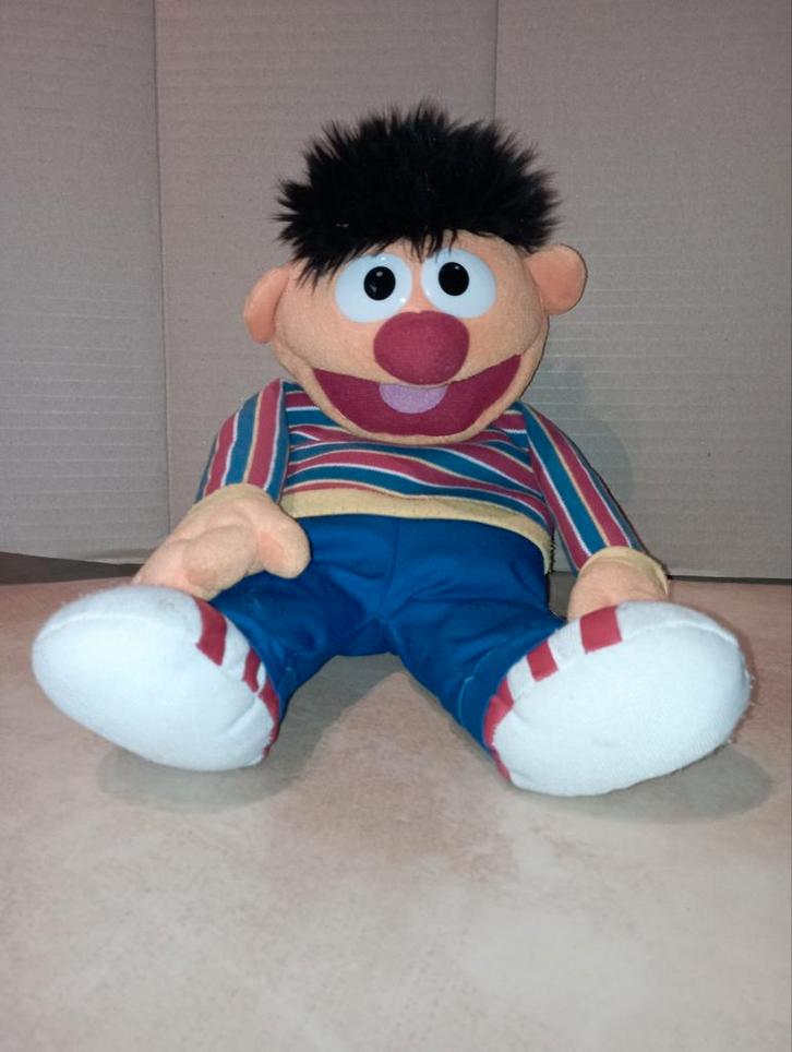 🎁🎅 Handpop Sesamstraat Ernie, Kinderen en Baby's, Speelgoed | Knuffels en Pluche, Gebruikt, Overige typen, Ophalen of Verzenden