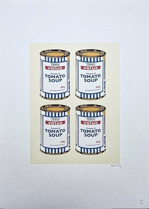 Banksy - Tesco Value Soup Cans, Antiek en Kunst, Kunst | Litho's en Zeefdrukken, Ophalen of Verzenden