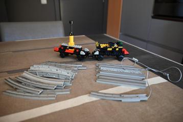 Lego treinsporen en lego wagons
