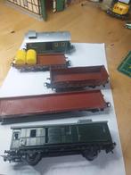 Marklin Ho set van 5 goederenwagens, Hobby en Vrije tijd, Wisselstroom, Gebruikt, Wagon, Ophalen of Verzenden