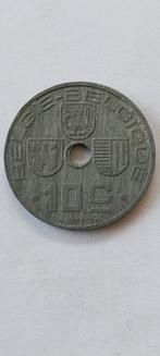 10 cent 1943 vlaams-frans gat een klein beetje excentrisch, Verzenden, Metaal, Losse munt