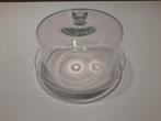 Dôme en verre avec bol — pot à gâteau/dôme à fromage, Enlèvement ou Envoi, Comme neuf