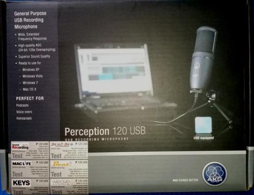 AKG Perception 120, Muziek en Instrumenten, Microfoons, Zo goed als nieuw, Overige typen, Ophalen of Verzenden