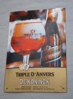 Panneau publicitaire en émail Triple D'Anvers, Collections, Marques de bière, Panneau, Plaque ou Plaquette publicitaire, Comme neuf