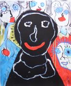 PAUL KOSTABI / FIGURATIE / KLEURGICLEE / 61x53cm / SIG, Antiek en Kunst, Ophalen of Verzenden