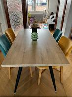 Eettafel+stoelen, Huis en Inrichting, Eikenhout, Zo goed als nieuw