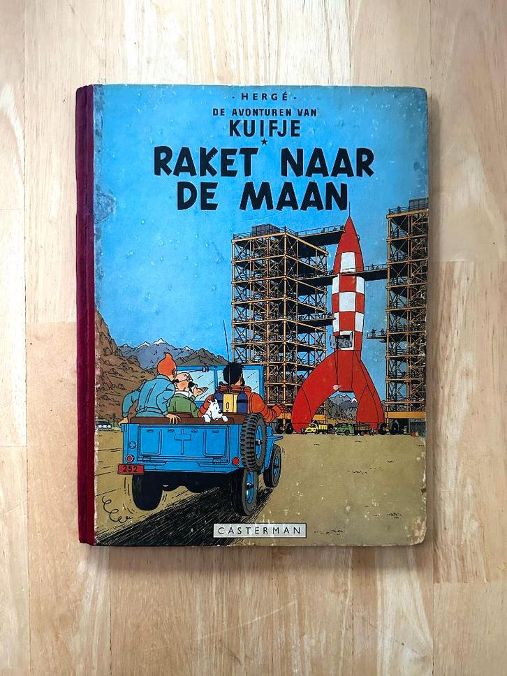 Kuifje - Raket naar de Maan (1953), Boeken, Stripverhalen, Gelezen, Eén stripboek, Verzenden