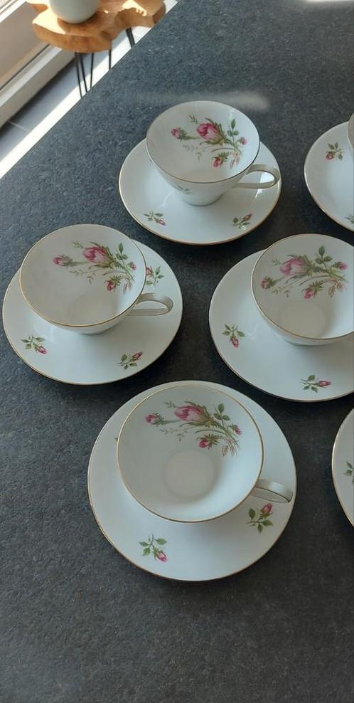 6 tasses à café Schirnding Bavaria - vintage, Antiquités & Art, Antiquités | Services (vaisselle) pièces, Enlèvement ou Envoi