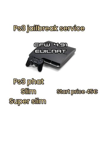 Service de jailbreak pour Playstation 3 (Lire la description