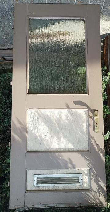Gratis houten deur, Porte extérieure, Enlèvement, Bois, 200 à 215 cm