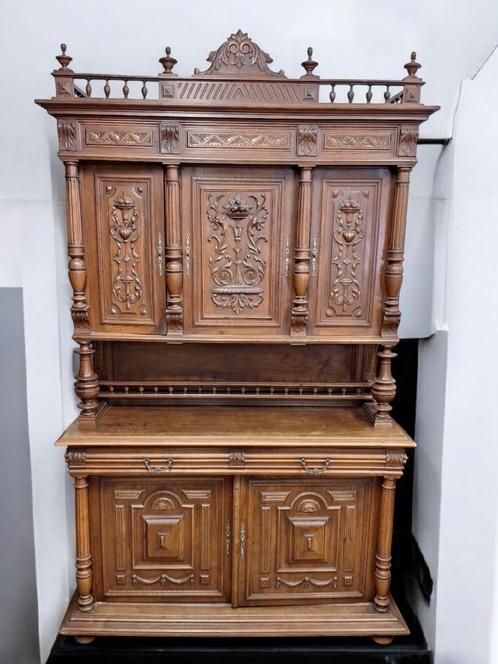 Verhuizingsopruiming! Antieke Henry Deux kast., Huis en Inrichting, Kasten | Wandmeubels, Gebruikt, 200 cm of meer, 150 tot 200 cm