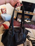 Mooie handtas in.perfecte staat blauw / zwart leer, Ophalen of Verzenden, Zo goed als nieuw, Blauw, Leer