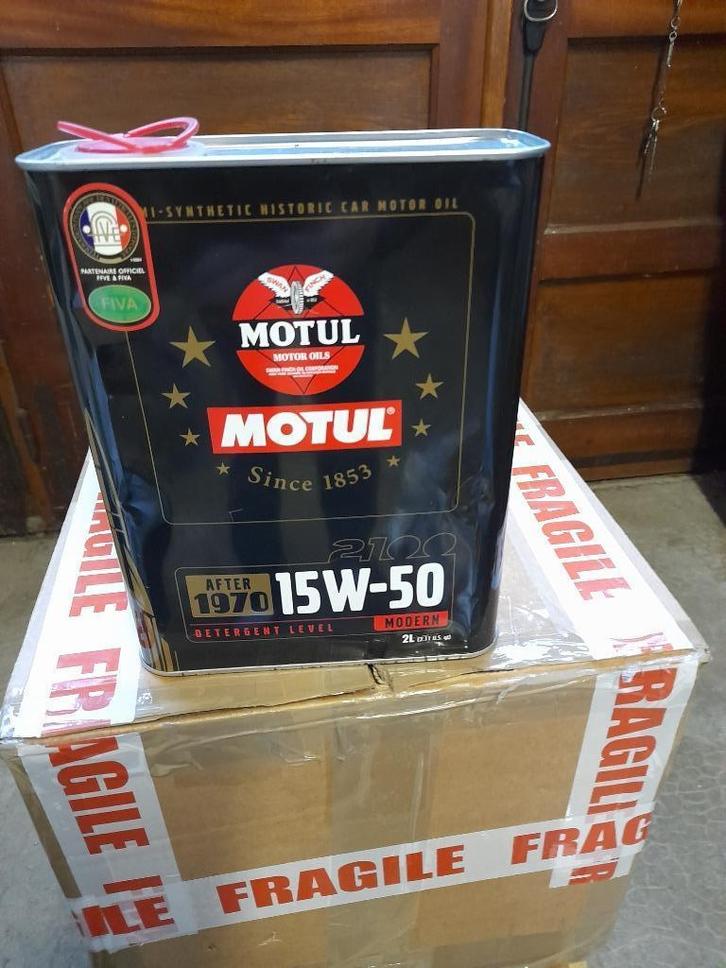 oude motul 15w50 lege oliekan, Verzamelen, Merken en Reclamevoorwerpen, Gebruikt, Overige typen, Verzenden