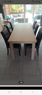 Massief eiken eetkamer set, Huis en Inrichting, Ophalen