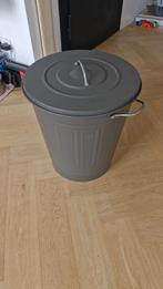 Metalen prullenbak, Huis en Inrichting, Woonaccessoires | Prullenbakken, Ophalen, Zo goed als nieuw, Metaal, Minder dan 50 cm
