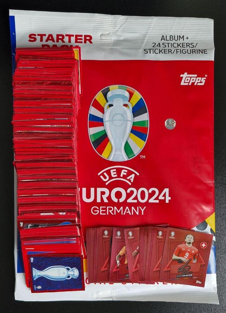 Kit complet suisse Topps Euro 2024, Hobby & Loisirs créatifs, Autocollants & Images, Neuf, Plusieurs autocollants, Enlèvement ou Envoi