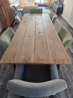 Eettafel eiken dinneertafel van PR living, Ophalen, 100 tot 150 cm, Eikenhout, 200 cm of meer