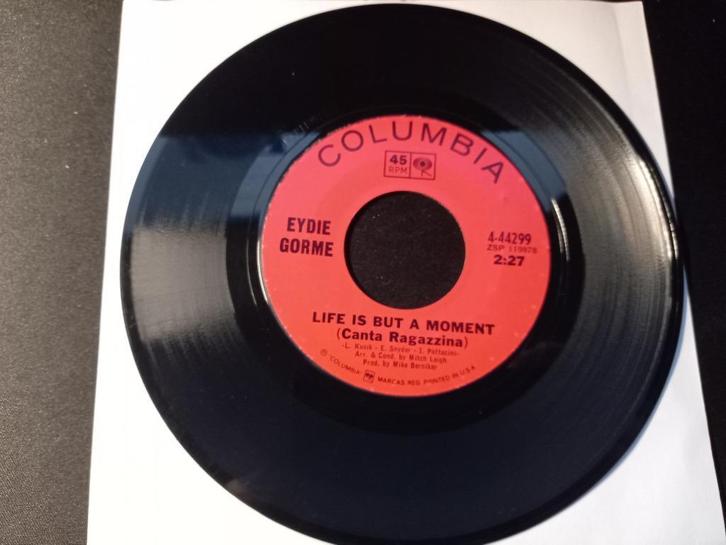Eydie Gorme ‎–Life Is But A Moment  / What Makes Me Love Him, Cd's en Dvd's, Vinyl Singles, Zo goed als nieuw, Single, Pop, 7 inch