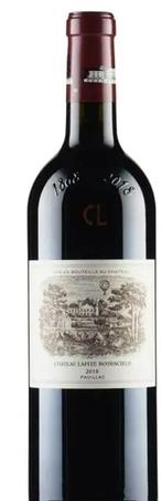 3 flessen lafite rothschild 2018 in OHK, Ophalen, Frankrijk, Nieuw, Rode wijn