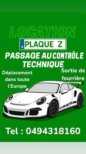 Passage contrôle technique / plaque z beschikbaar voor biedingen