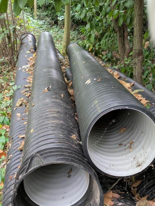 6 Dubbelwandige Wavin Buizen voor buitenriolering, Doe-het-zelf en Bouw, Buizen en Afvoer, Nieuw, Afvoer, 6 meter of meer, 80 mm of meer