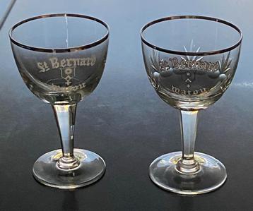 2x oud glas (1 emaille ) brouwerij St Bernard WATOU beschikbaar voor biedingen