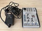 Behringer UB502 Mixer, Ophalen of Verzenden, Gebruikt, Minder dan 5 kanalen