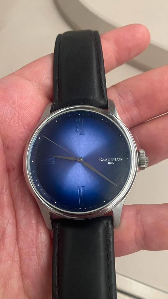 Montre homme Thomas Earnshaw, Handtassen en Accessoires, Horloges | Heren, Zo goed als nieuw, Polshorloge, Overige merken, Staal