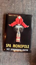 Reclamebord spa monopole, Verzamelen, Ophalen of Verzenden, Zo goed als nieuw, Reclamebord