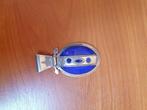 Pendentif en argent et agate bleu, Ophalen, Gebruikt, Overige voorstellingen, Blauw