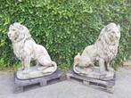 Set grote leeuwen antiek look tuinbeelden, Ophalen of Verzenden, Nieuw, Beton, Dierenbeeld