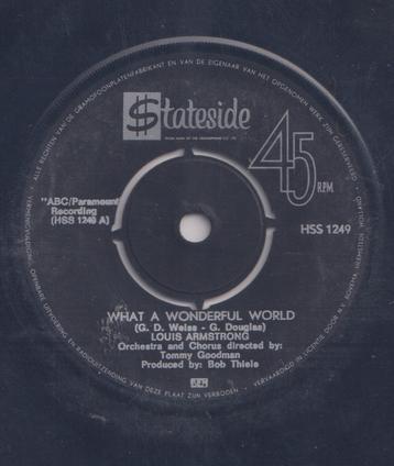 Louis Armstrong – What a wonderful world / Cabaret – Single beschikbaar voor biedingen