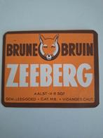 Oud bieretiket bruin bier brouwerij Zeeberg Aalst, Ophalen of Verzenden, Zo goed als nieuw